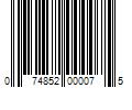 Barcode Image for UPC code 074852000075