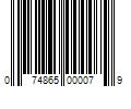 Barcode Image for UPC code 074865000079