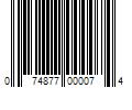 Barcode Image for UPC code 074877000074