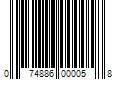 Barcode Image for UPC code 074886000058