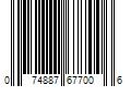 Barcode Image for UPC code 074887677006