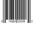 Barcode Image for UPC code 074889000062