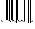 Barcode Image for UPC code 074950000076