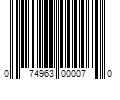 Barcode Image for UPC code 074963000070