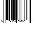 Barcode Image for UPC code 074964003001