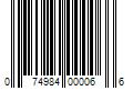 Barcode Image for UPC code 074984000066