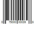 Barcode Image for UPC code 075000000398