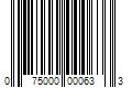 Barcode Image for UPC code 075000000633