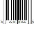 Barcode Image for UPC code 075000000763