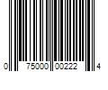 Barcode Image for UPC code 075000002224