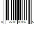 Barcode Image for UPC code 075000003665