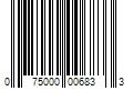 Barcode Image for UPC code 075000006833