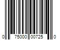 Barcode Image for UPC code 075000007250