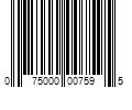 Barcode Image for UPC code 075000007595