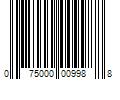 Barcode Image for UPC code 075000009988