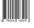 Barcode Image for UPC code 0750004183918