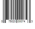 Barcode Image for UPC code 075020000743. Product Name: 