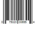 Barcode Image for UPC code 075020006554