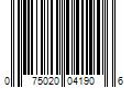 Barcode Image for UPC code 075020041906