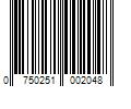 Barcode Image for UPC code 0750251002048