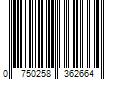 Barcode Image for UPC code 0750258362664. Product Name: UB BRANDS INC J. AMILA Award-Winning Braiding â€˜N Shining Gel (8oz)