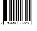 Barcode Image for UPC code 0750668013040