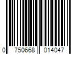 Barcode Image for UPC code 0750668014047