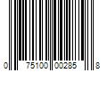 Barcode Image for UPC code 075100002858