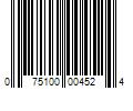 Barcode Image for UPC code 075100004524