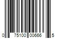 Barcode Image for UPC code 075100006665