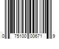 Barcode Image for UPC code 075100006719