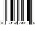 Barcode Image for UPC code 075100006818