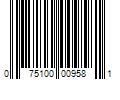 Barcode Image for UPC code 075100009581