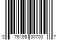 Barcode Image for UPC code 075185007007