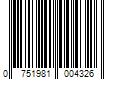 Barcode Image for UPC code 0751981004326