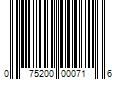 Barcode Image for UPC code 075200000716