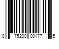 Barcode Image for UPC code 075200001775