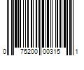 Barcode Image for UPC code 075200003151