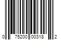 Barcode Image for UPC code 075200003182