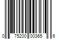 Barcode Image for UPC code 075200003656