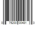 Barcode Image for UPC code 075200004813