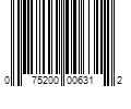 Barcode Image for UPC code 075200006312