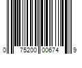 Barcode Image for UPC code 075200006749