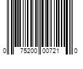 Barcode Image for UPC code 075200007210