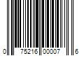 Barcode Image for UPC code 075216000076