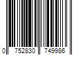 Barcode Image for UPC code 0752830749986