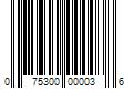 Barcode Image for UPC code 075300000036