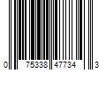 Barcode Image for UPC code 075338477343