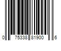 Barcode Image for UPC code 075338819006