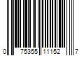 Barcode Image for UPC code 075355111527